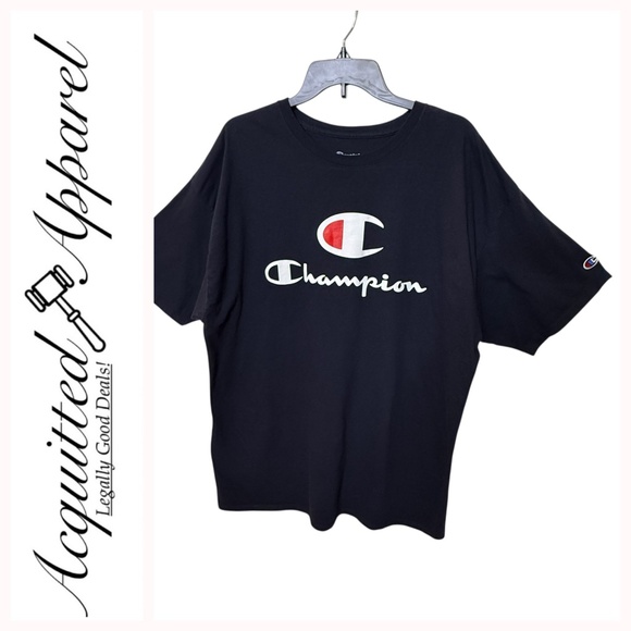 Champion Authentic Athleticwear Dark Blue Tee 2XL - Picture 1 of 11